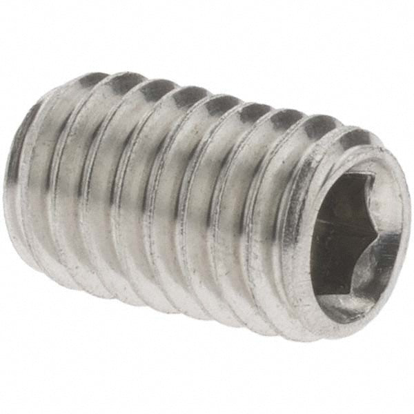 Value Collection C52000737 Set Screw M6x1, 10.00 mm Overall Length, Cup Point, Stainless Steel, Grade 316 & Austenitic Grade A4