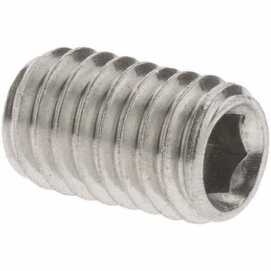 Value Collection C52000737 Set Screw M6x1, 10.00 mm Overall Length, Cup Point, Stainless Steel, Grade 316 & Austenitic Grade A4