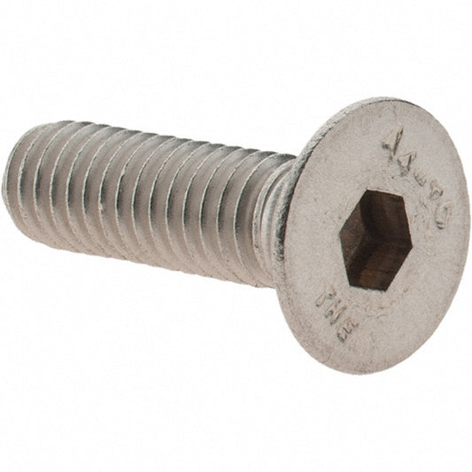 Value Collection A410401 Flat Socket Cap Screw M6x1, 316/Austenitic Grade A4 Stainless Steel