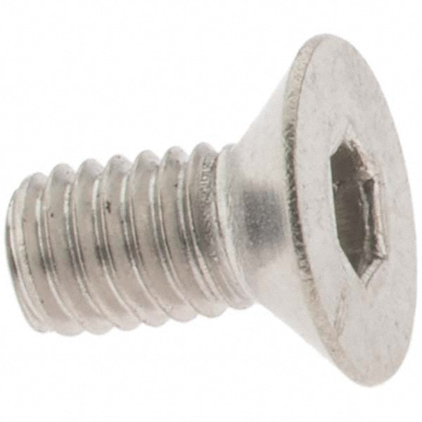 Value Collection A410370 Flat Socket Cap Screw M3x0.5, 316/Austenitic Grade A4 Stainless Steel