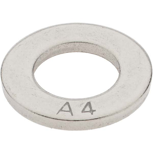 Value Collection A410357 M12 Screw Standard Flat Washer Grade 316 Stainless Steel, Plain Finish
