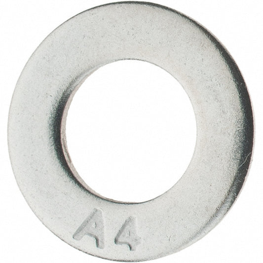 Value Collection A410355 M8 Screw Standard Flat Washer Grade 316 Stainless Steel, Plain Finish