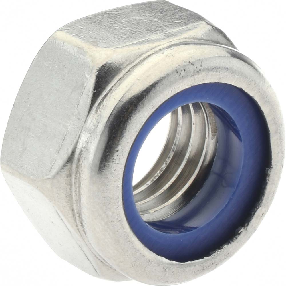 Value Collection A410306 Hex Lock Nut Insert, Nylon Insert, Grade 316 & A4 Stainless Steel, Uncoated