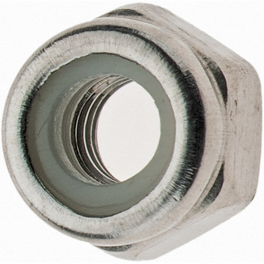 Value Collection A410300 Hex Lock Nut Insert, Nylon Insert, Grade 316 & A4 Stainless Steel, Uncoated