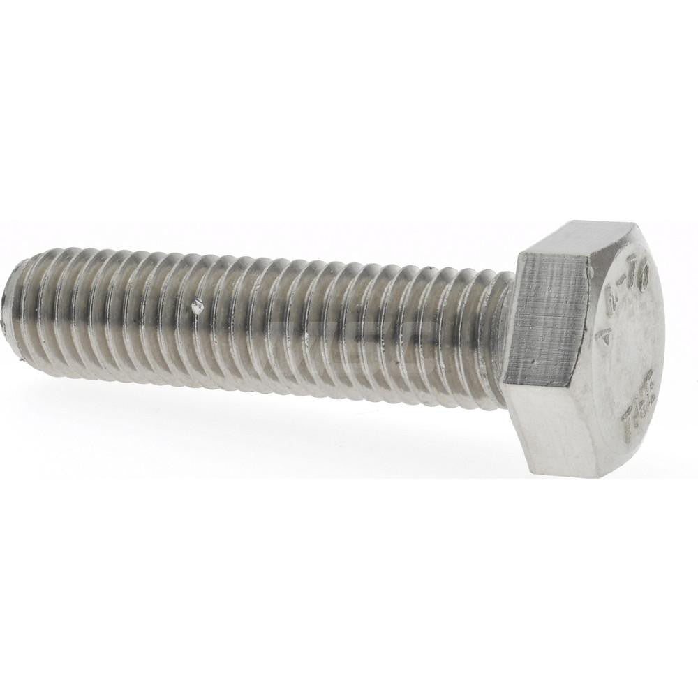 Value Collection A410092 Hex Head Cap Screw M12 x 1.75 x 50 mm, Grade 316 & Austenitic Grade A4 Stainless Steel, Uncoated