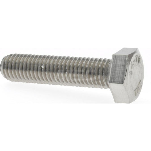 Value Collection A410092 Hex Head Cap Screw M12 x 1.75 x 50 mm, Grade 316 & Austenitic Grade A4 Stainless Steel, Uncoated