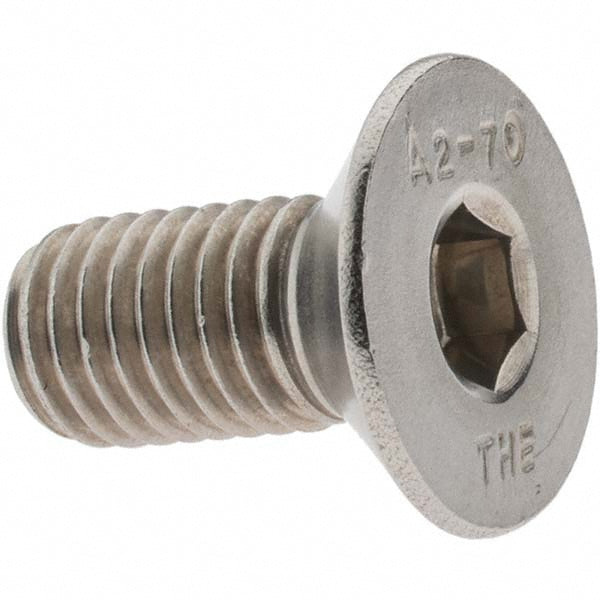 Value Collection A210206 Flat Socket Cap Screw M12x1.75, 18-8/Austenitic Grade A2 Stainless Steel