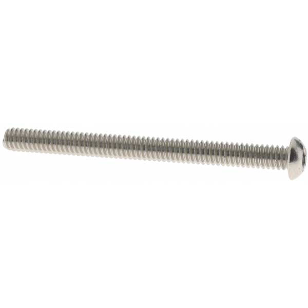 Value Collection 95624 1/4-20 3" Length Under Head Hex Socket Drive Button Socket Cap Screw