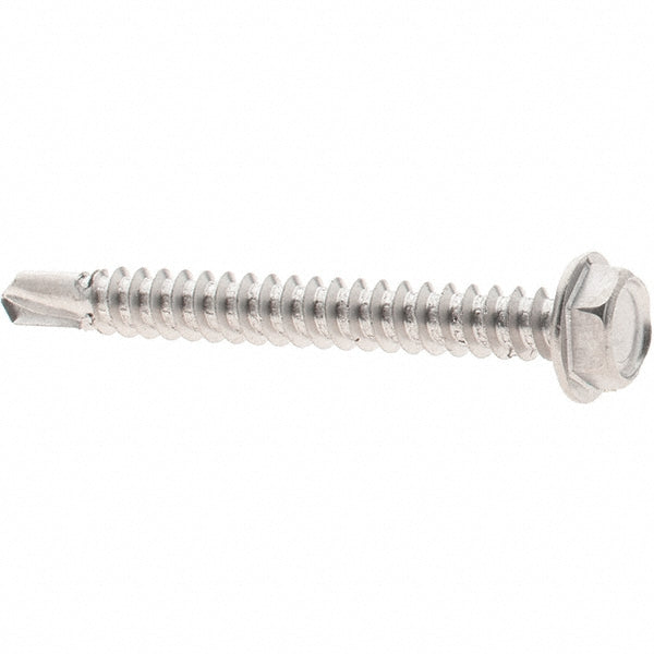 Value Collection 95575 #8, Hex Washer Head, Hex Drive, 1-1/2" Length Under Head, #2 Point, Self Drilling Screw