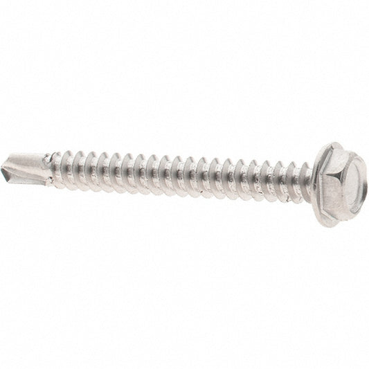 Value Collection 95575 #8, Hex Washer Head, Hex Drive, 1-1/2" Length Under Head, #2 Point, Self Drilling Screw