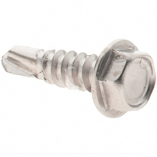 Value Collection 95571 #8, Hex Washer Head, Hex Drive, 5/8" Length Under Head, #2 Point, Self Drilling Screw
