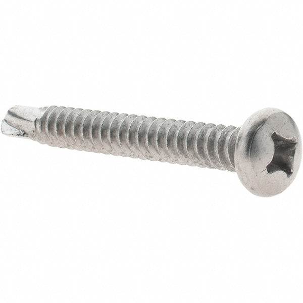 Value Collection 95567 #14, Pan Head, Phillips Drive, 2" Length Under Head, #3 Point, Self Drilling Screw