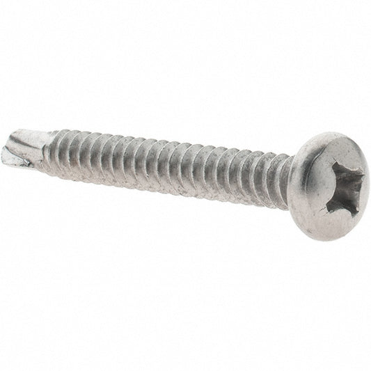 Value Collection 95567 #14, Pan Head, Phillips Drive, 2" Length Under Head, #3 Point, Self Drilling Screw