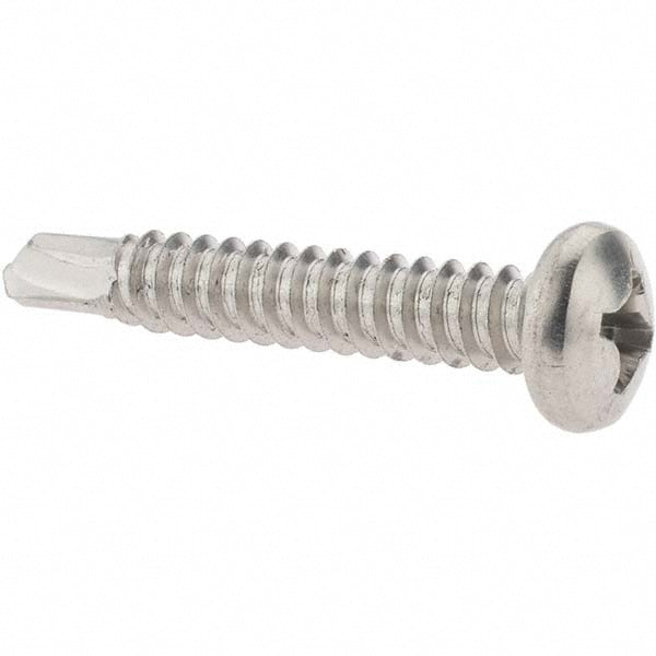 Value Collection 95566 #14, Pan Head, Phillips Drive, 1-1/2" Length Under Head, #3 Point, Self Drilling Screw