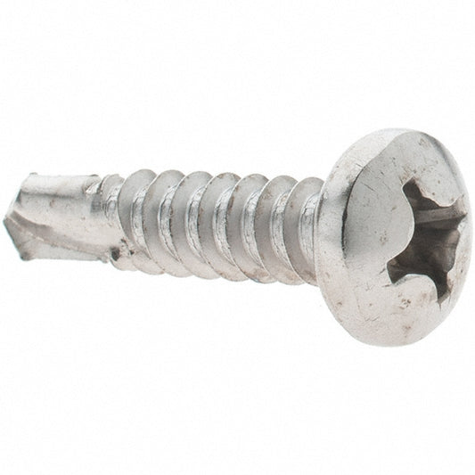 Value Collection 95561 #12, Pan Head, Phillips Drive, 1" Length Under Head, #3 Point, Self Drilling Screw