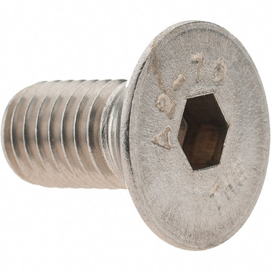 Value Collection KP82413 Flat Socket Cap Screw M10x1.5, 18-8/Austenitic Grade A2 Stainless Steel