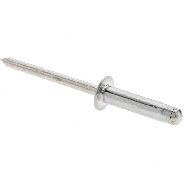 RivetKing ABL0625/P50 Open End Blind Rivet Dome Head, Aluminum Body, Aluminum Mandrel