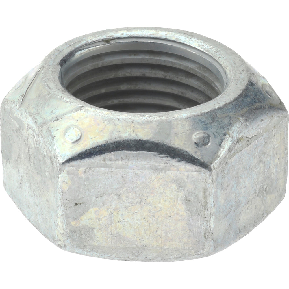 Value Collection KP66147 Hex Lock Nut Distorted Thread, 5/8-18, Grade C Steel, Zinc-Plated with Wax