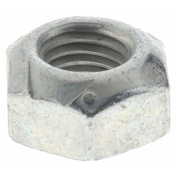 Value Collection KP66141 Hex Lock Nut Distorted Thread, 1/4-28, Grade C Steel, Zinc-Plated with Wax