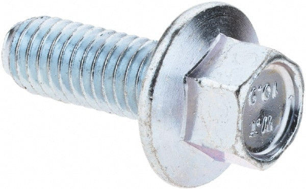 Value Collection KP60611 Smooth Flange Bolt M6 x 1 Metric, 16 mm Length Under Head, Fully Threaded