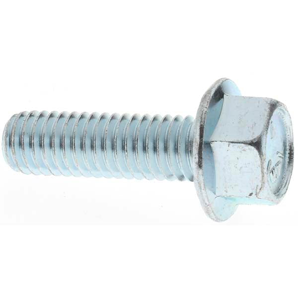 Value Collection KP24744 Serrated Flange Bolt 3/8-16 UNC, 1-1/4" Length Under Head, Fully Threaded
