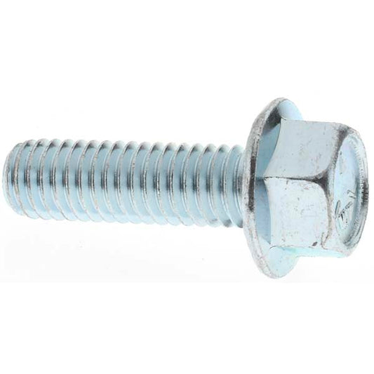Value Collection KP24744 Serrated Flange Bolt 3/8-16 UNC, 1-1/4" Length Under Head, Fully Threaded