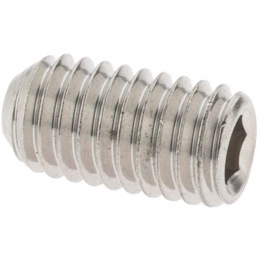 Value Collection 93994 Set Screw #10-32 x 3/8", Cup Point, Stainless Steel, Grade 18-8