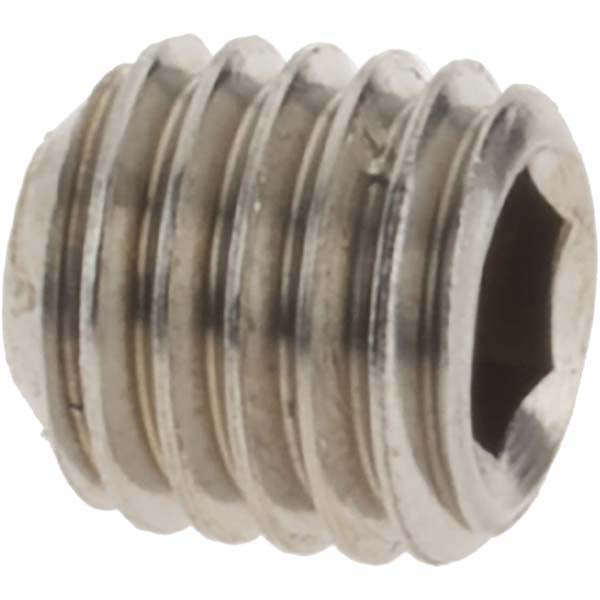 Value Collection 93970 Set Screw 1/4-28 x 1/4", Cup Point, Stainless Steel, Grade 18-8
