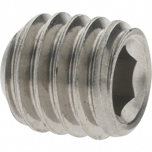 Value Collection 93960 Set Screw 3/8-16 x 3/8", Cup Point, Stainless Steel, Grade 18-8