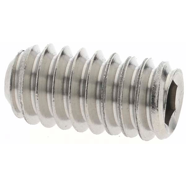 Value Collection 93938 Set Screw 1/4-20 x 1/2", Cup Point, Stainless Steel, Grade 18-8