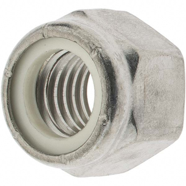 Value Collection 93629 Hex Lock Nut Insert, Nylon Insert, 5/8-11, Grade 18-8 Stainless Steel