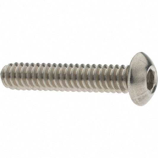 Value Collection 93088 #10-24 1" Length Under Head Hex Socket Drive Button Socket Cap Screw