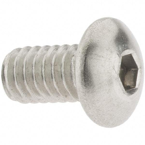 Value Collection -93074-1 #8-32 5/16" Length Under Head Hex Socket Drive Button Socket Cap Screw