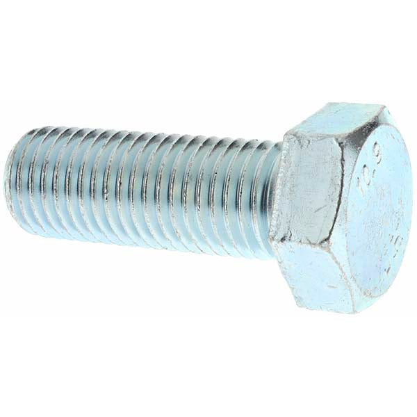 Value Collection C90478 Hex Head Cap Screw M20 x 2.50 x 55 mm, Grade 10.9 Steel, Zinc-Plated