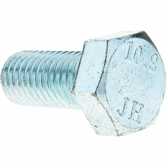 Value Collection C90433 Hex Head Cap Screw M14 x 2.00 x 30 mm, Grade 10.9 Steel, Zinc-Plated