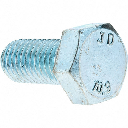 Value Collection C90416 Hex Head Cap Screw M12 x 1.75 x 25 mm, Grade 10.9 Steel, Zinc-Plated