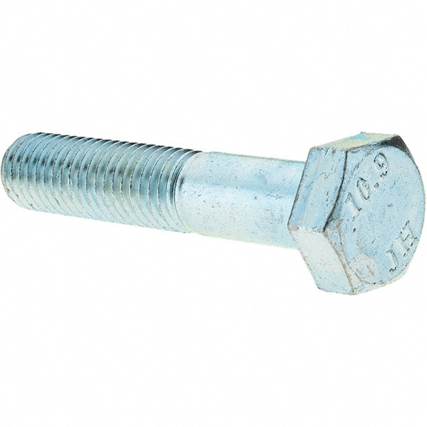 Value Collection C90423 Hex Head Cap Screw M12 x 1.75 x 60 mm, Grade 10.9 Steel, Zinc-Plated