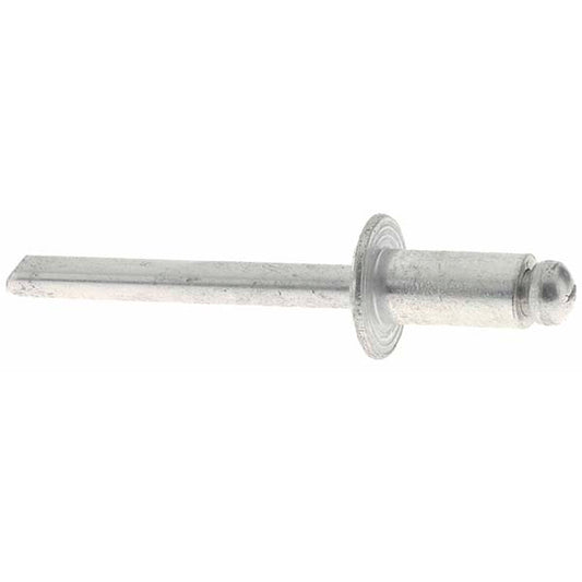 Value Collection C88114 Open End Blind Rivet Size 84, Dome Head, Aluminum Body, Aluminum Mandrel