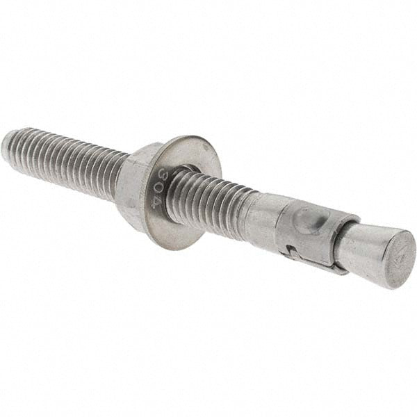 Value Collection KP9827 Concrete Wedge Anchor 1/2" Dia, 4-1/2" OAL, 2-1/4" Min Embedment