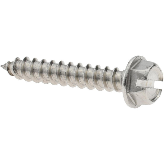 Value Collection KP87351 Sheet Metal Screw #14, Hex Washer Head, Slotted