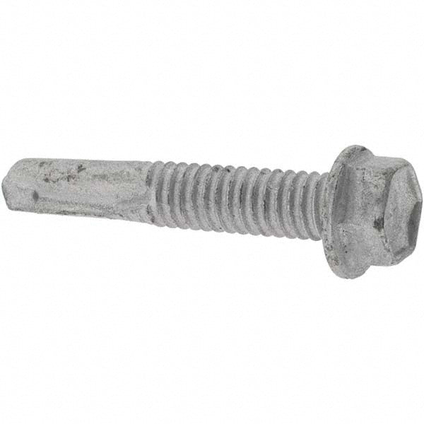 Value Collection KP84454 #12, Hex Washer Head, Hex Drive, 1-1/4" Length Under Head, #4 Point, Self Drilling Screw