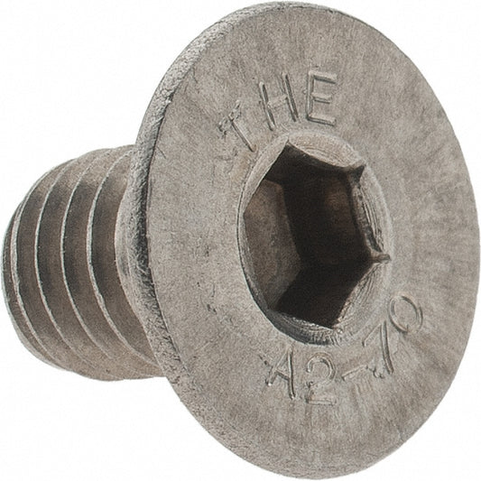 Value Collection 47030 Flat Socket Cap Screw M8x1.25, 18-8/Austenitic Grade A2 Stainless Steel