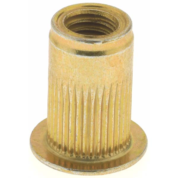 Value Collection 45203 #10-32, 0.296 Insert Diam, 0.475" OAL, Knurled Body Open End Threaded Insert