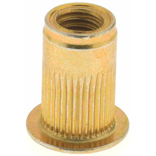Value Collection 45203 #10-32, 0.296 Insert Diam, 0.475" OAL, Knurled Body Open End Threaded Insert