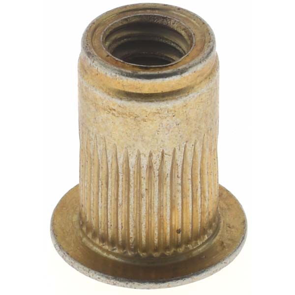Value Collection 45202 #10-24, 0.296 Insert Diam, 0.475" OAL, Knurled Body Open End Threaded Insert