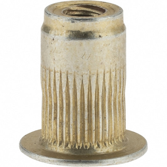 Value Collection 45200 #6-32, 0.265 Insert Diam, 0.42" OAL, Knurled Body Open End Threaded Insert