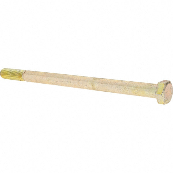 Value Collection 39168 Hex Head Cap Screw 5/8-11 x 10", Grade 8 Steel, Zinc Yellow Dichromate Finish