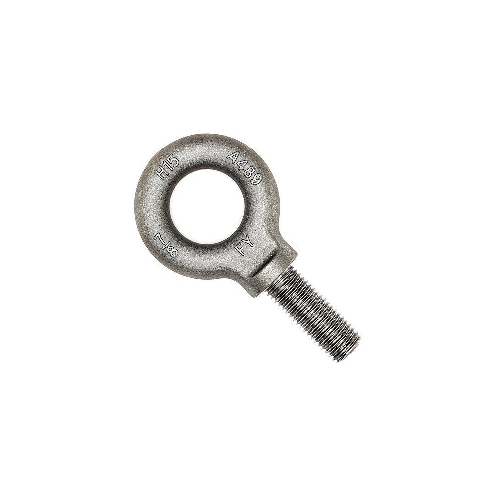 Value Collection 38628 Fixed Lifting Eye Bolt With Shoulder, 7,000 lb Capacity, 7/8-9 Thread, Grade 1030 Steel