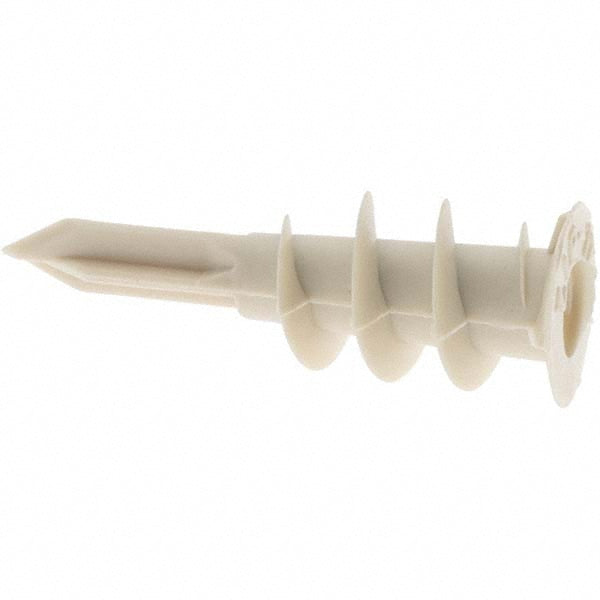 Value Collection 38581 1/2" Diam x 1-5/8" OAL, Nylon Self Drilling Drywall & Hollow Wall Anchor