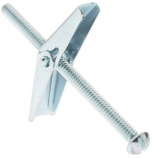 Value Collection 38558 3/16" Diam x 3" OAL, 3/16" Screw, Steel Toggle Bolt Drywall & Hollow Wall Anchor
